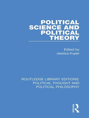 cover image of Political Science and Political Theory